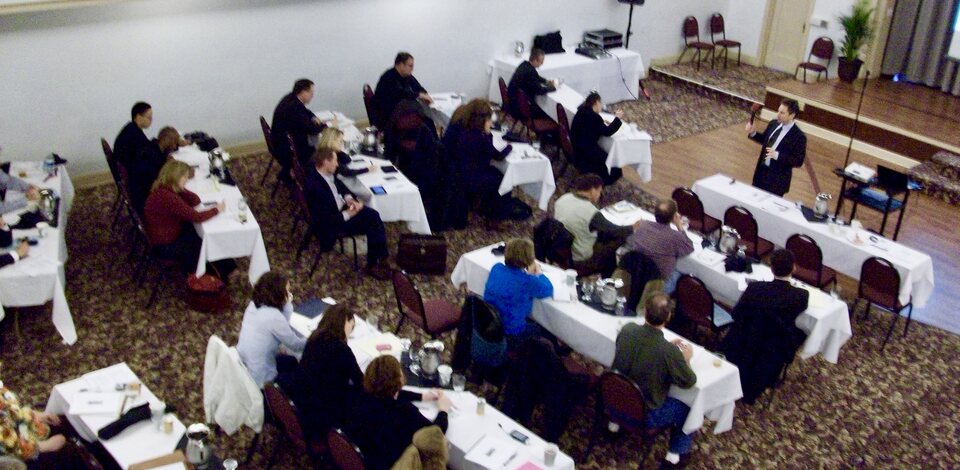 RJon Robins teaching law firm owners at a How To Manage A Small Law Firm workshop