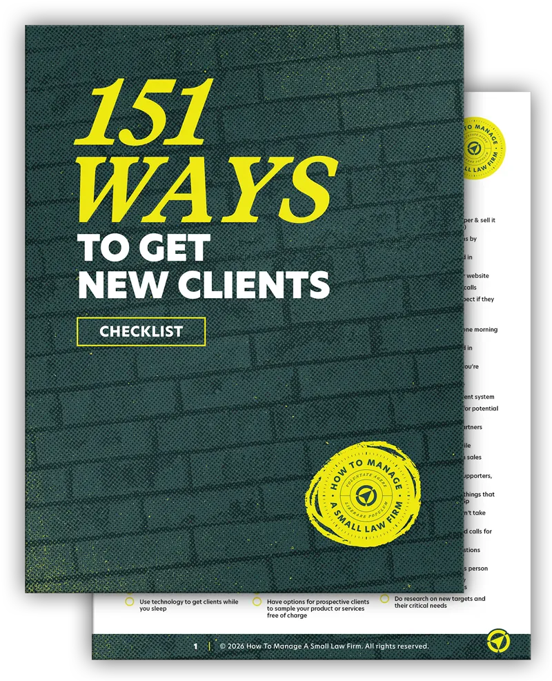 151 Ways To Get New Clients Checklist